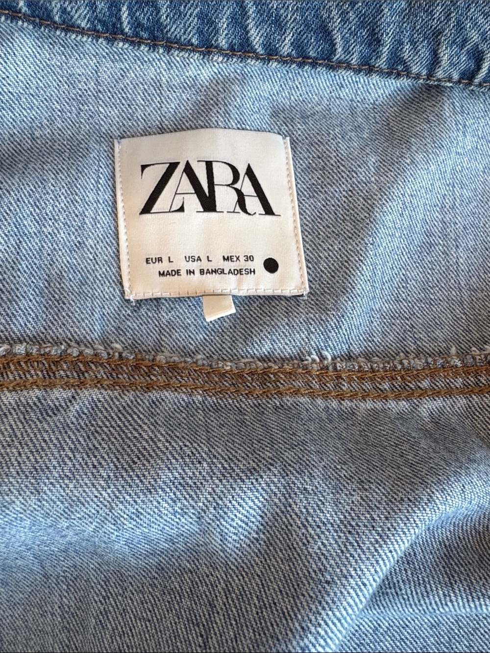 Zara Blue Denim Midi Dress - Picture 12 of 12